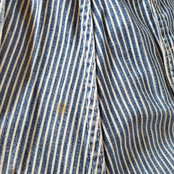 Vintage BIG BEN Denim Work Striped Coveralls USA 42 Long Railroad Carpenter 1 Pc - Picture 11 of 12